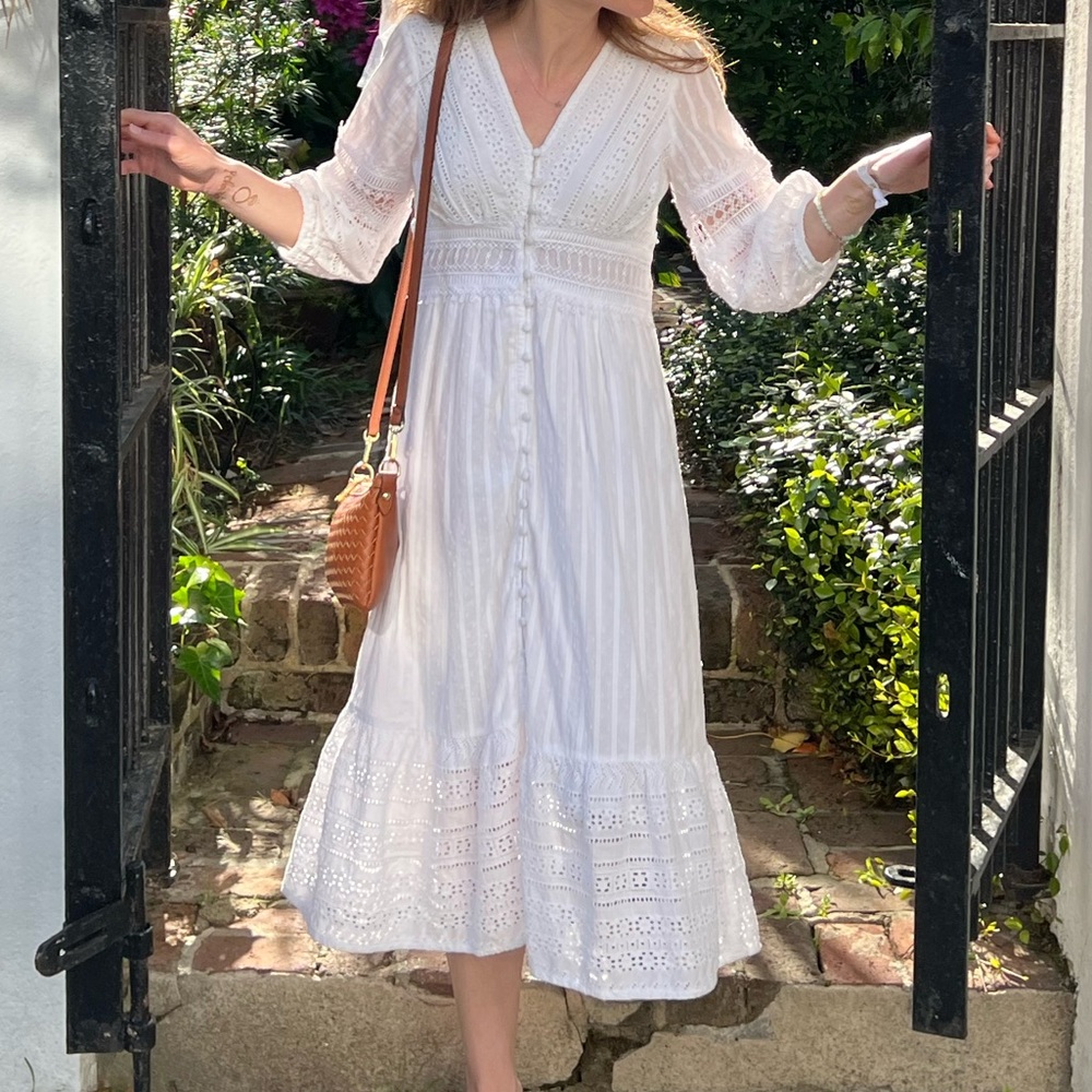 White Anthropologie Dress